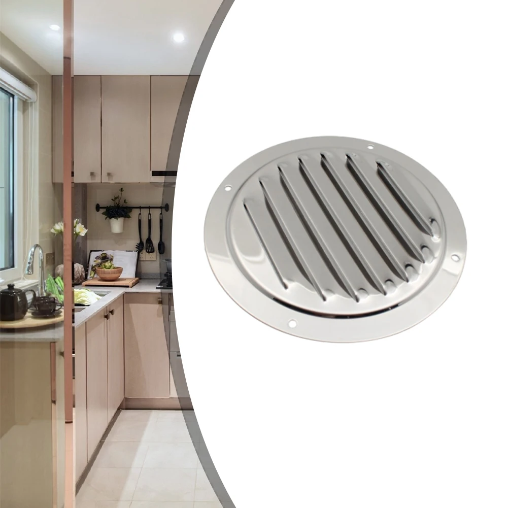 Stainless Steel Air Vent Grille Round Ventilation Grille Louver Air Outlet Air Conditioner Heating & Cooling Systems Vent