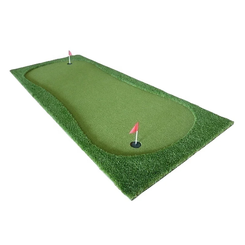 Custom Mini Golf Course Outdoor Putting Mat Factory Supply Large Golf Training Aids Premium Artificial Grass Putting Green