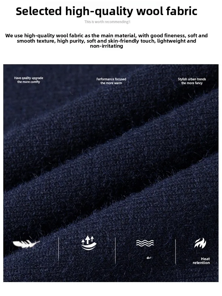 

Мужская трикотажная шерстяная футболка Eordos ort Sve Thin f с высоким воротником средней длины Young Autumn Faion Ci Sle Мягкая теплая дышащая футболка