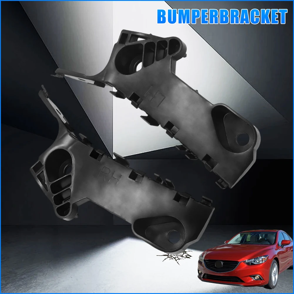 1 Pair For Mazda 6 Atenza 2014-2021 Front Bumper Bracket Retainer Left&Right Tools-Free Installation GHP9-50-0U1C GHP9-50-0T1B
