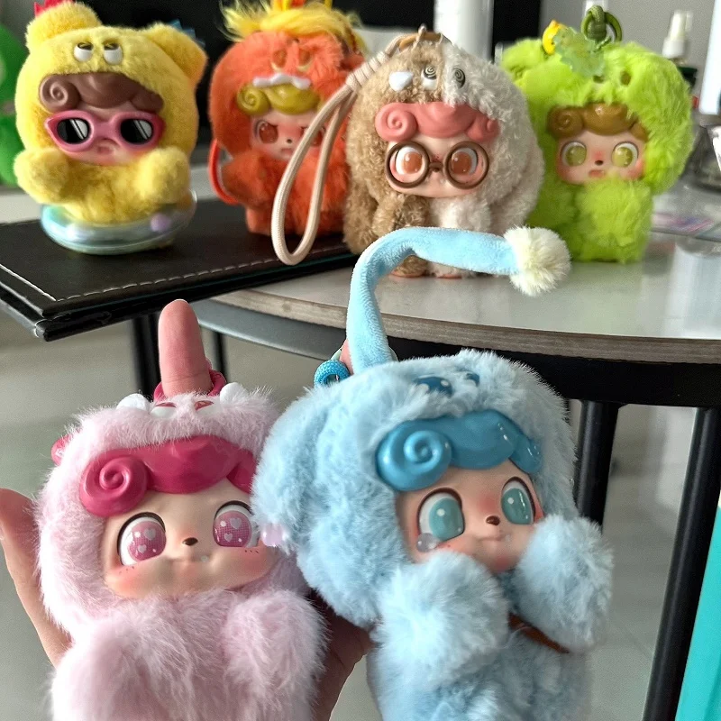 

Детские эмоциональные волосатые монстры серии, модная слепая коробка, плюшевая кукла, подвеска, загадочная коробка, мультяшный декор, игрушки, украшение для рабочего стола, подарки