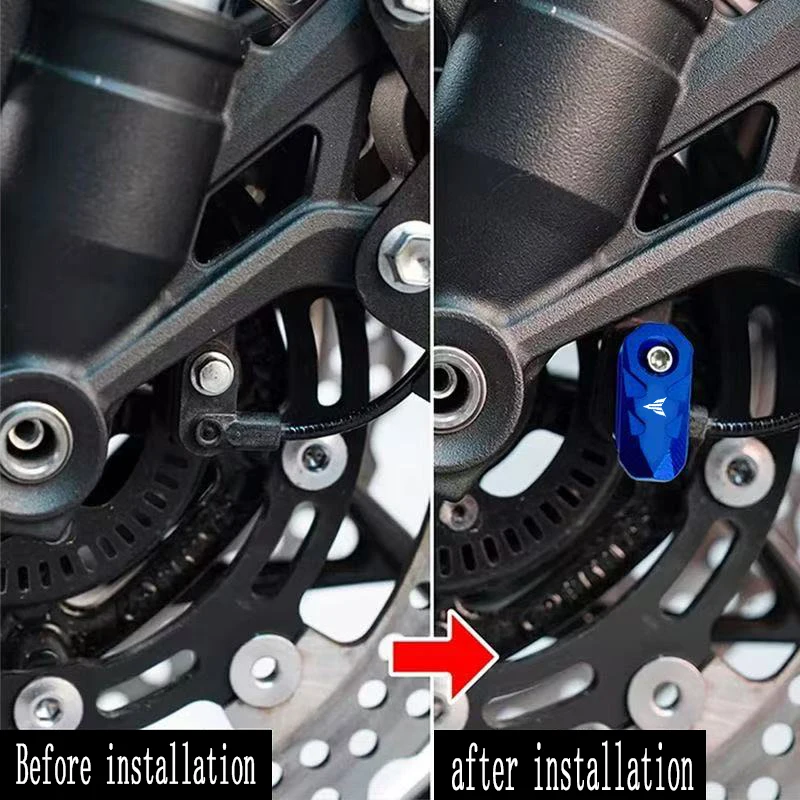 For Yamaha MT07 MT09 MT03 MT10 MT25 MT125 MT 07 09 10 25 FZ07 FZ09 Motorcycle Front Wheel ABS Sensor Protection Guard Cover
