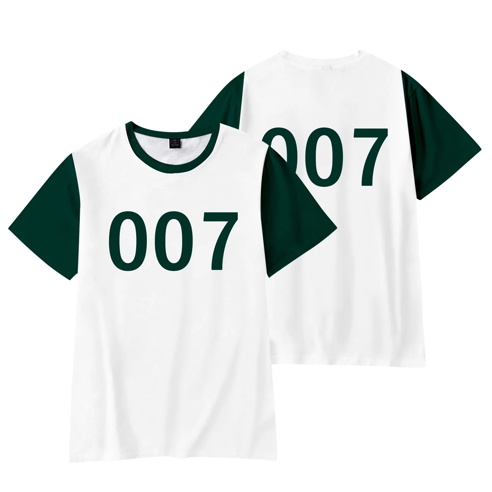 شعبية الفيلم والتلفزيون يضرب الدراما الكورية تأثيري حلي ألعاب كالاماري تمويه المرأة تي شيرت لفريق قصيرة الأكمام #5