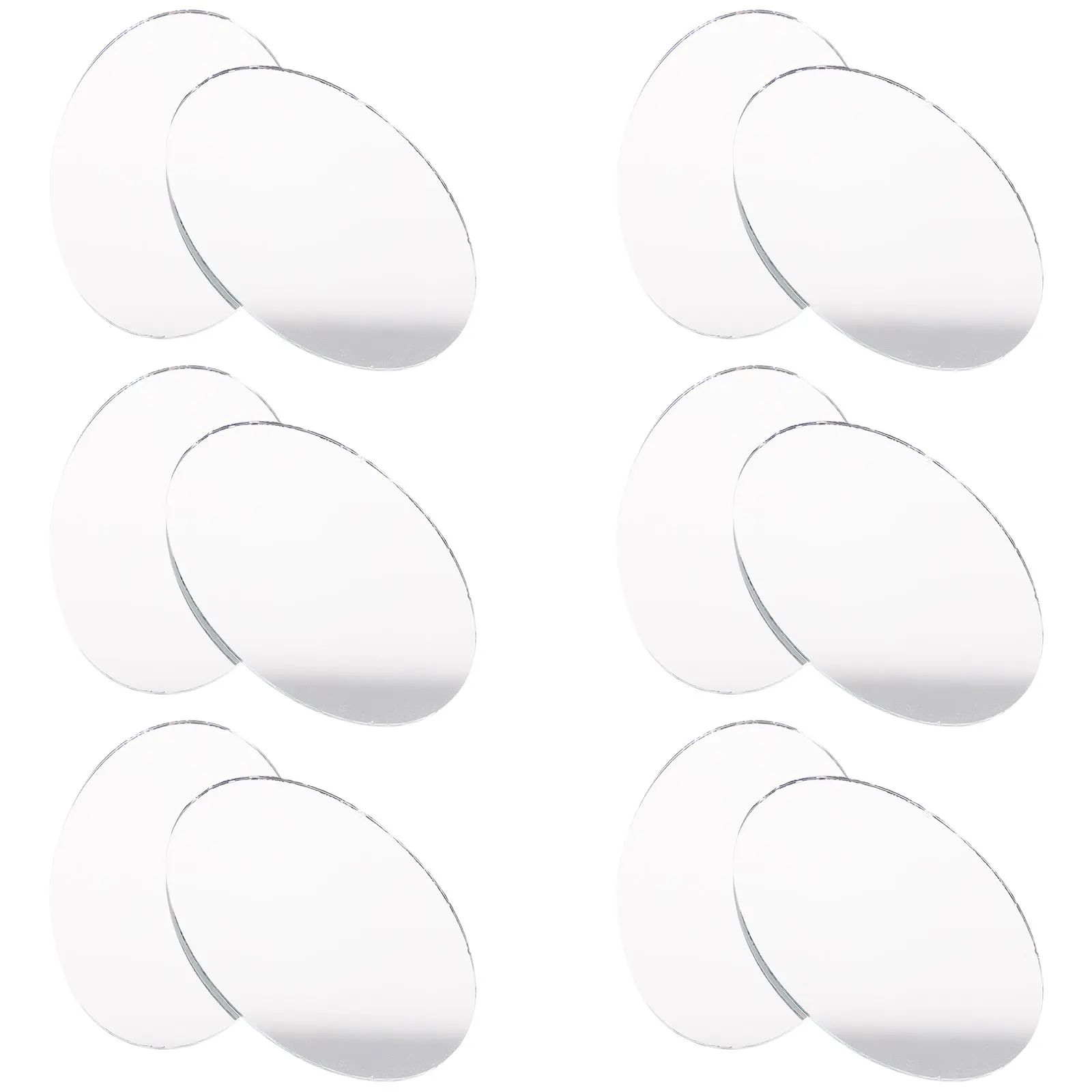 

20 Pcs Vanity Mirror Oval Lens Makeup Small Tiny Mirrors Craft for Crafts Travel