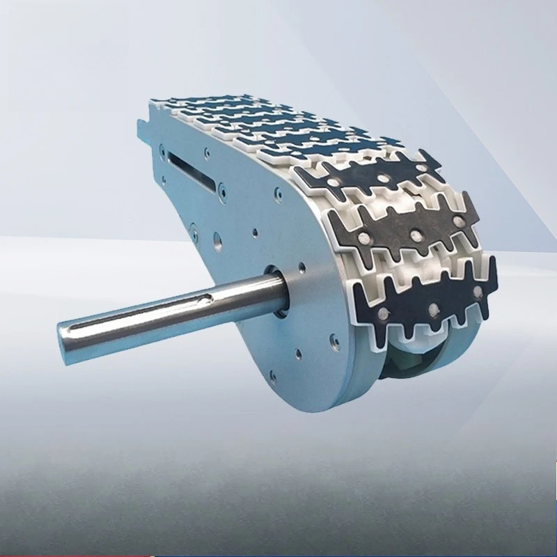 Flexible Chain Conveyor Drive Head Tail Assembly Plastic Tooth Chain Drive Unit Flexible Chain Conveyor Spare Parts