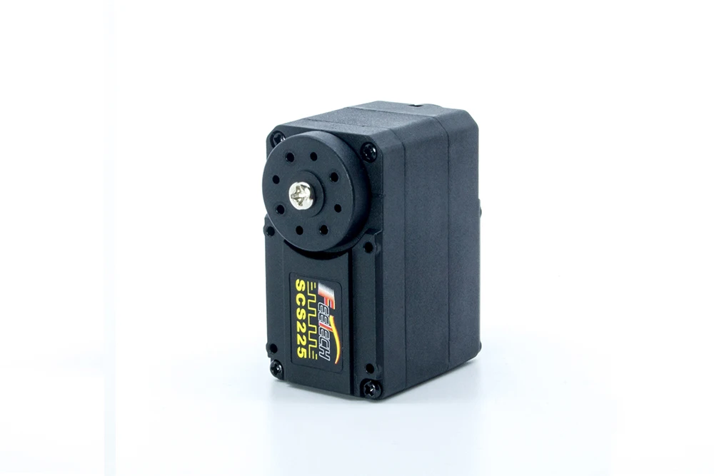 6 個 Feetech SCS225 7.4V RC シリアル制御バスサーボモーター 2 軸 19KG 高トルク TTL 信号レベル ロボットサーボホーン付き