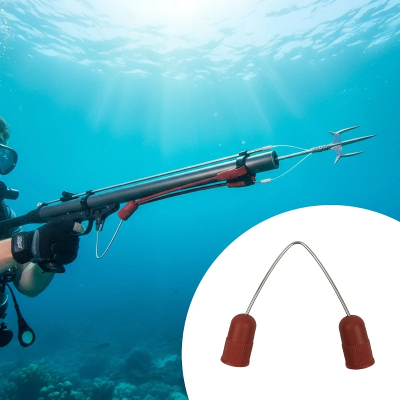 

V Type Jointed Wishbone Rubber Band Adapter Speargun Band Adapter Underwater Connection Accessories Easy to Use