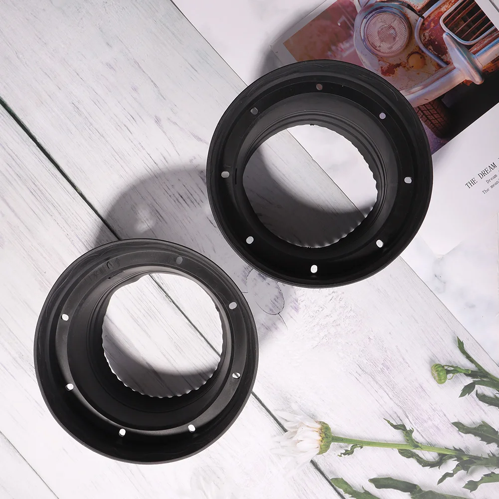 2pcs 6.5 inch Car Speaker Waterproof Cover Audio Refit Speaker Soft Cover Foldable Auto Horn Spacer Speaker Shockproof Universal