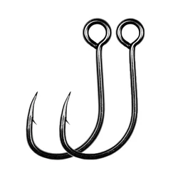 20Pcs Hook Fishing Hooks Big Ring Carbon Steel Single Hooks Tackle Box Worm Spoon Jig Hooks With Big Eyes Fishhook