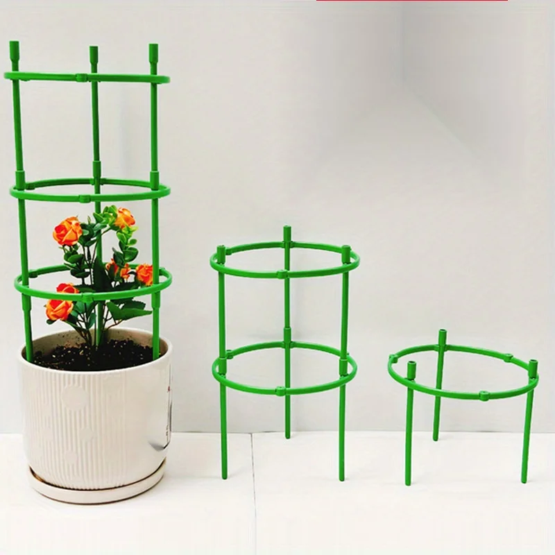 Jaula de soporte para plantas, enrejado de pepino pequeño, resistente al óxido, estaca para plantas