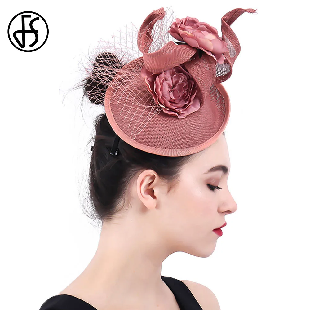 FS Fascinators Kentucky Hats For Women With Chic Flowers Horse Racing Festival Cap Wedding Elegant Church Party Derby Headdress