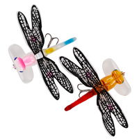 1Pc Fishing Lure Floating Dragonfly Soft Bait 7.5CM/6.2G Mini Crankbait Crazy Artificial Bionic Crank Luree Topwater Fake Bait