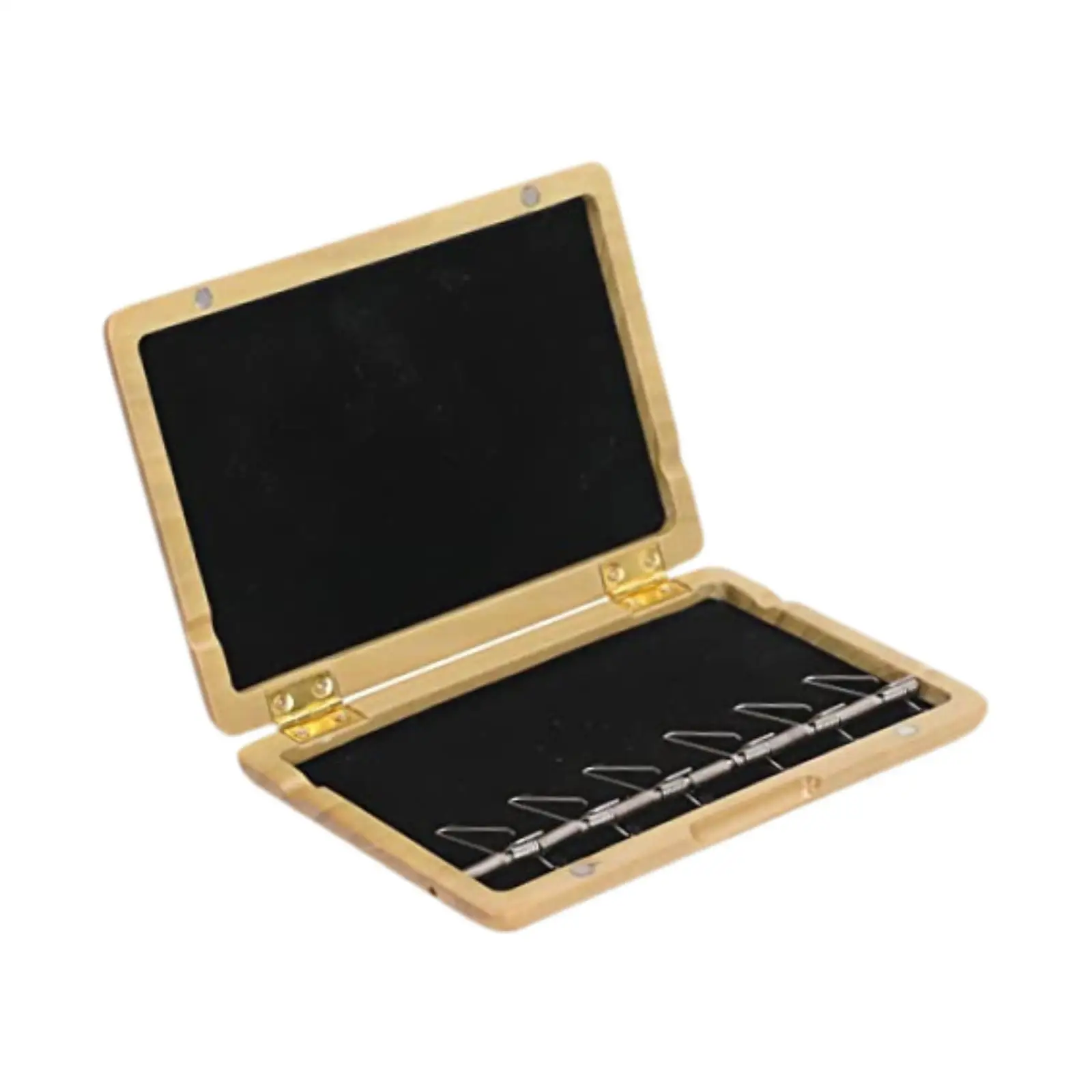 صندوق حامل القصب من Bassoon Reeds صندوق تخزين خشبي قوي ومحمول للحفلات الموسيقية في الهواء الطلق