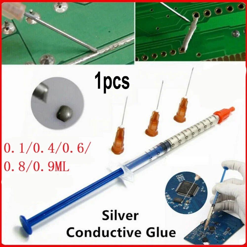 Zilver Geleidende Draadpasta Lijm-Pcb Elektronica Reparatie Soldeerbenodigdheden Accessoires 1 Stuks Soldeerloze 15.5 Cm