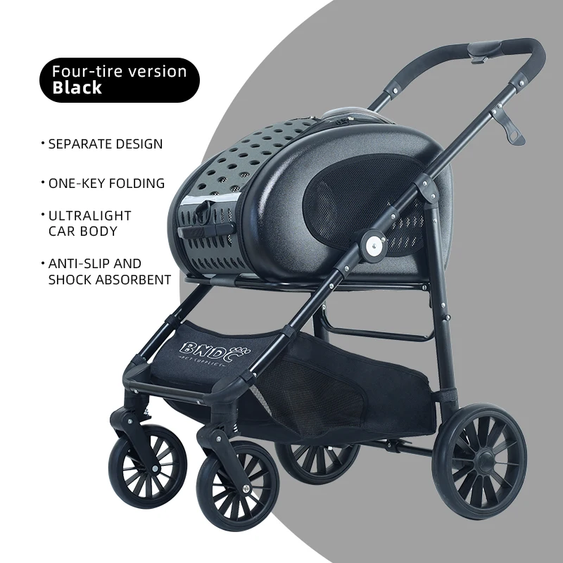 

Dog Stroller Pet Stroller For Small Dogs Pet Stroller For 2dogs One Hand Quick Fold Aluminum Alloy Frame For Medium Pets