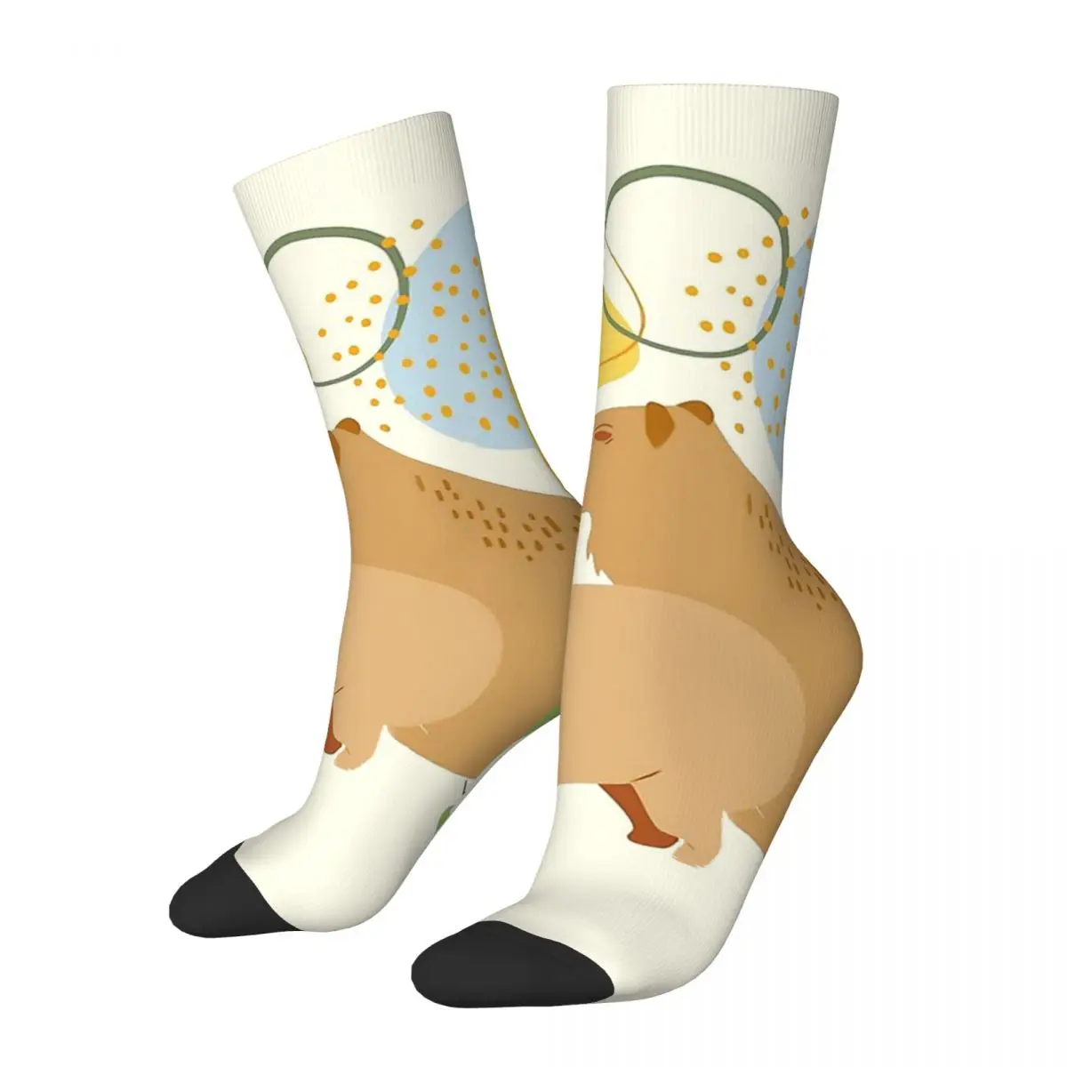 Capybara Abstract And Minimal Capybara Kawaii Socks School Cartoon Pattern Socks