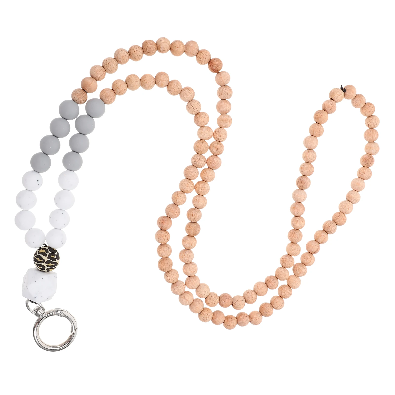 

Beads Lanyard String Key Lanyards Id Badges Teacher Chain Breakaway Lightweight AntiLoss Adjustable Suitable Girls Women