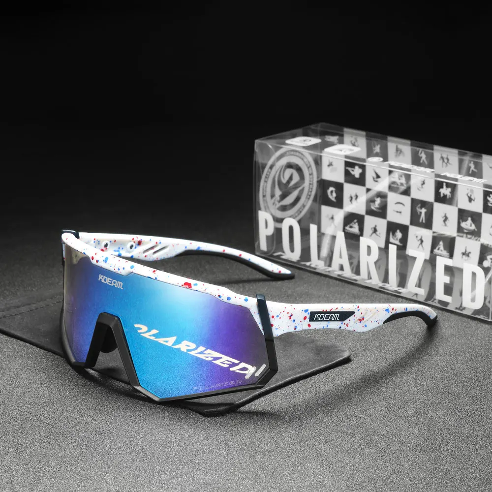 Kdeam High-End-Sports onnen brille polarisierte Herren-Fahrrad brille abnehmbarer Tr90-Rahmen und Nasen pads leicht auszu tauschen – Detail 32