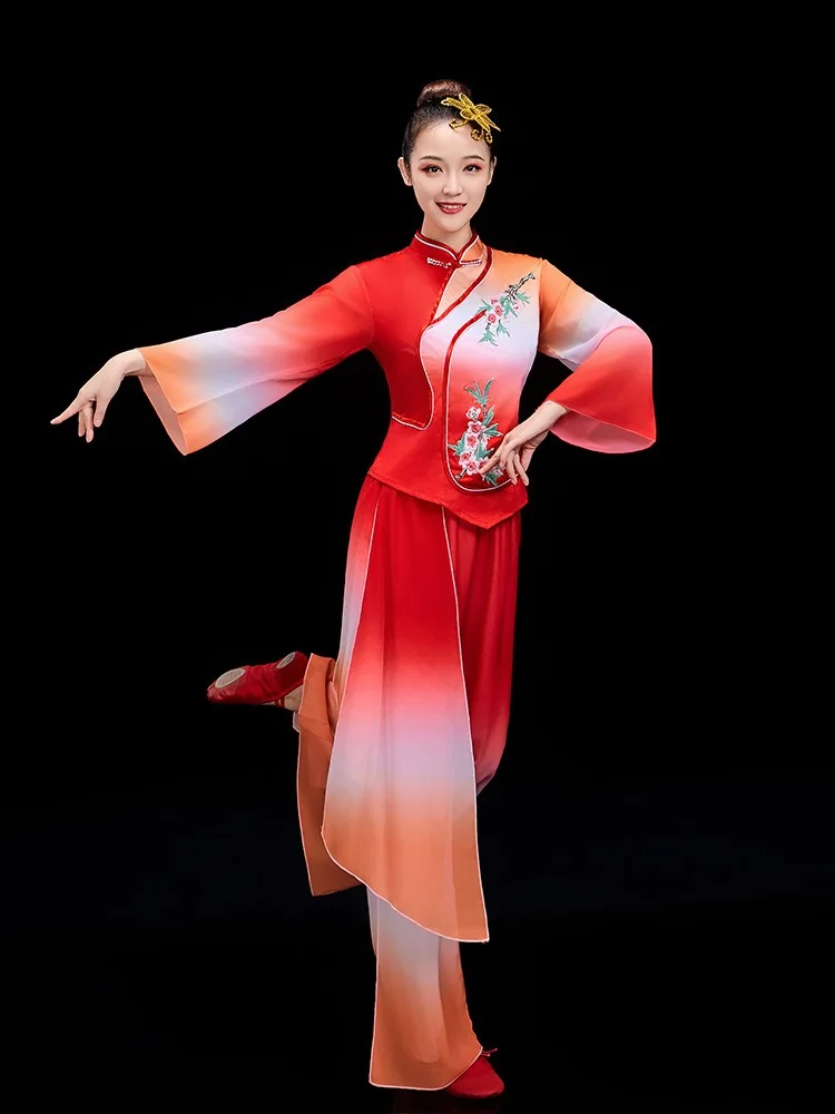 new-square-dance-performance-costume-fan-dance-waist-drum-dance-umbrella-dance-traditional-dancewear-classic-dance-costume