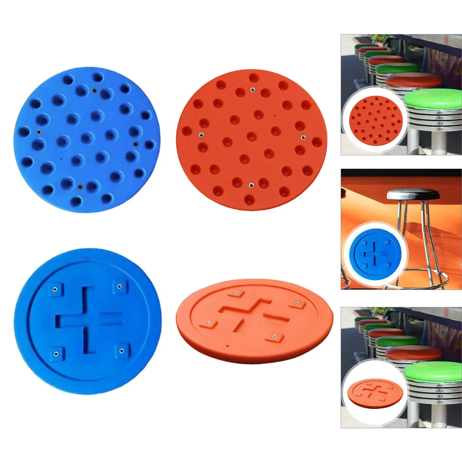 Stool Seat Replacement Comfortable Plastic Stool Seat for School Home Office