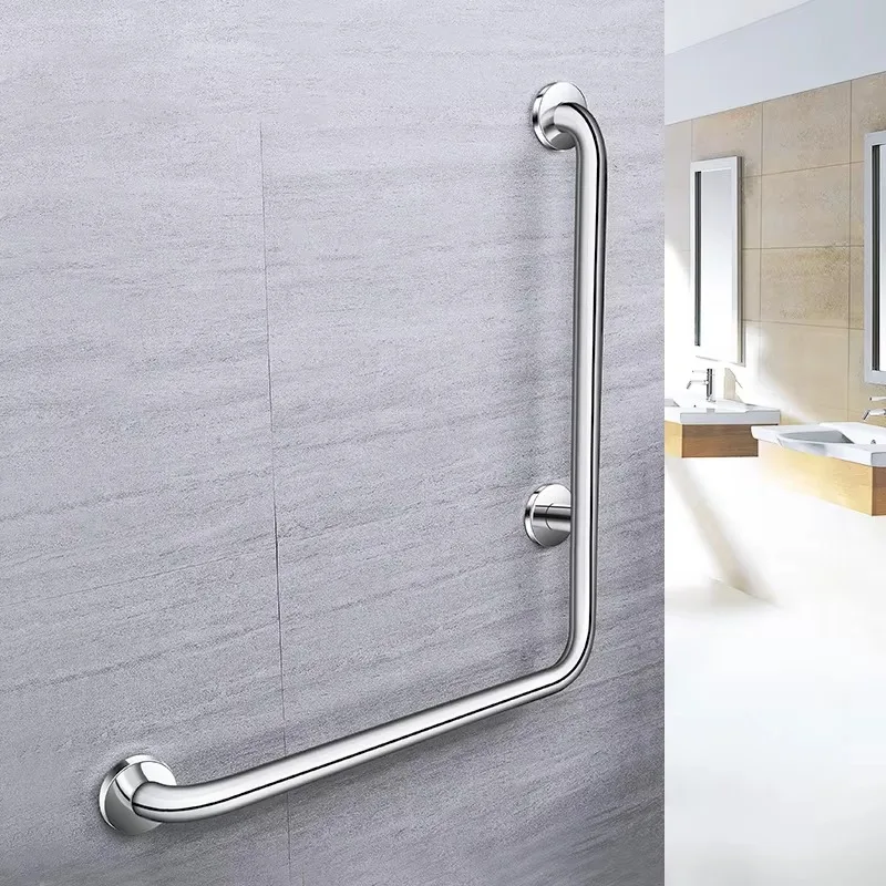 Stainless Steel Bathroom Grab Rails Toilet Bath Handicap Safety Handrail for Elderly Easy-to-Use Bathroom Handle