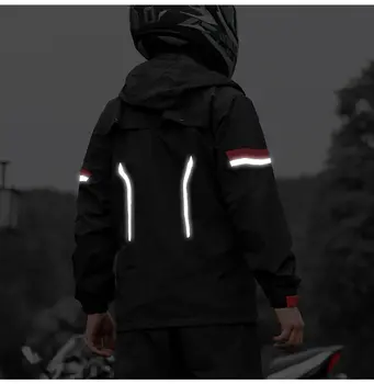 WOSAWE 男士摩托車雨衣,加厚防水,加大尺碼騎行連體分體雨衣,帶雨褲 12 最佳銷售 雨衣 - №11