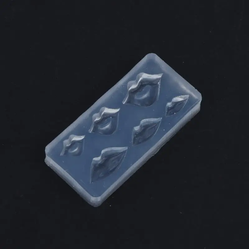 1Pcs 3D Lip Nail Art Mold Food-Grade Silicone Cute Nail Charm Tool for Beginner Women DIY Manicure Craft
