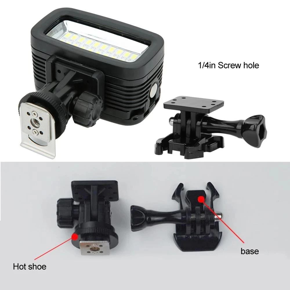 LANBEIKA 40M Underwater 5500K LED Video Light Diving Lighting Fill Lamp 700LM for GoPro Hero 13 12 11 10 Insta360 DJI Action 4 5