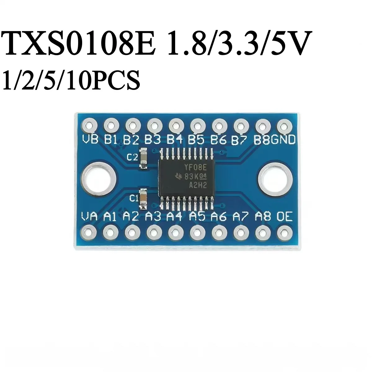 TXS0108E 8‑Bit Bidirectional Logic Level Shifter Module 1.8V‑5V Voltage Converter Board For Arduino Raspberry Pi DIY