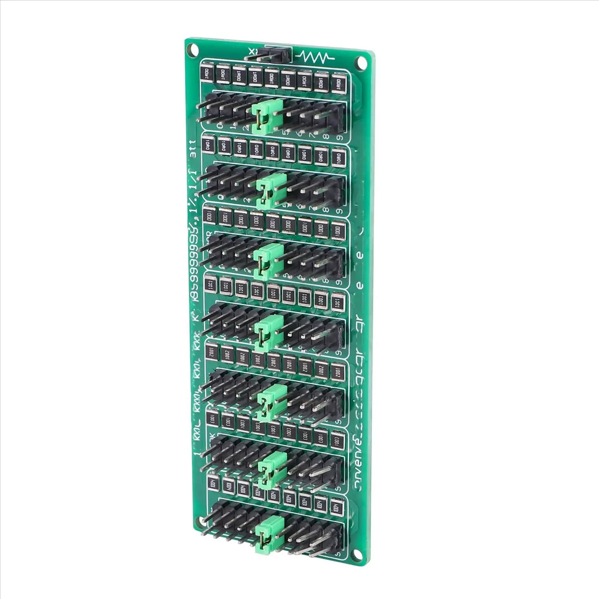【A03R~】 7 Decade 1R - 9999999R Programmable SMD Resistor Slide Resistor Board Step Accuracy 1R 1% 1/2 Watt Module 200V