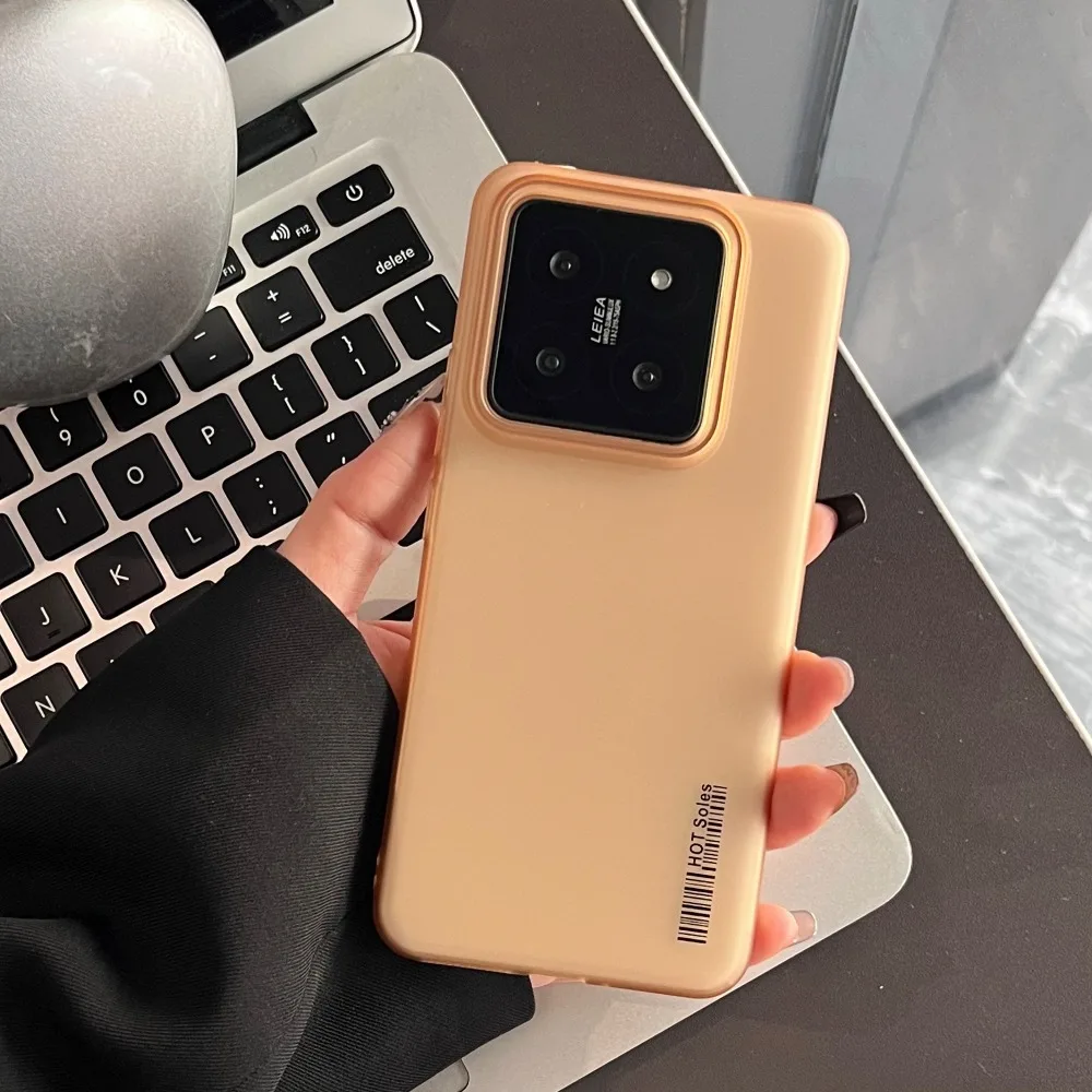 

Frosted Ice Mist Soft Yarn Phone Case For Xiaomi 15 Pro 14 Pro 13 Ultra Slim Matte Anti-Fingerprint Shockproof Protective Cover