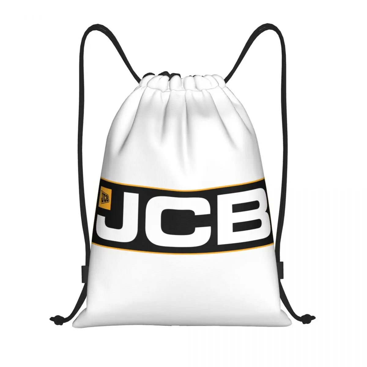 JCB Drawstring Backpack Sports Gym Bag for Men Women Shopping Sackpack