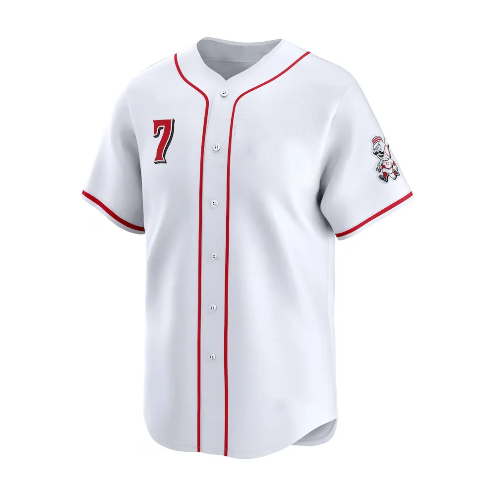 24/25 letnie dorosłe baseballowe Cincinnati American Baseball koszulki treningowe koszulka sportowa 44, numer De La Cruz fajna koszulka