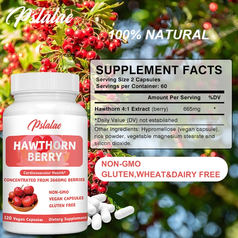 Natural Hawthorn Berry Supplement Boosts Immune System, Supports Digestion and Heart Health