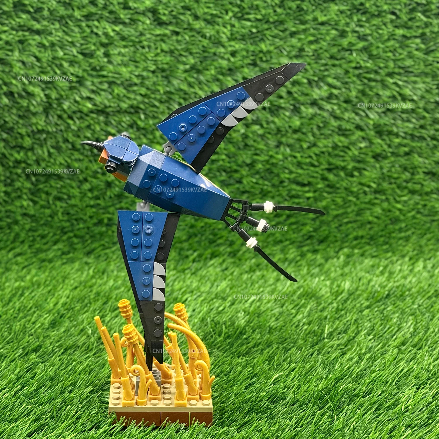 MOC Barn Swallow Wild Goose Building Blocks Animal Flying Bird Natural Style Model Idea Set Bricks Assembly Toys Xmas Gift view 3