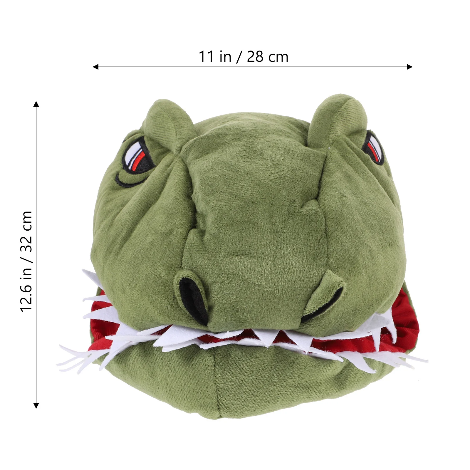 1 Pieza de Sombrero con Forma de Dinosaurio, Verde, Cálido para Invierno, para Fiestas, Actuaciones, Cosplay, Festivales, Accesorios para Fotos, Sombrero Decorativo