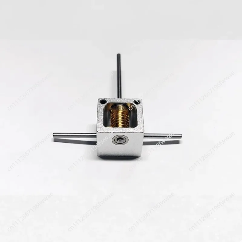Mini Worm Gearbox Right Angle Steering Gear 90 Degree Reduction Gearbox Commutator Micro Transmission Box
