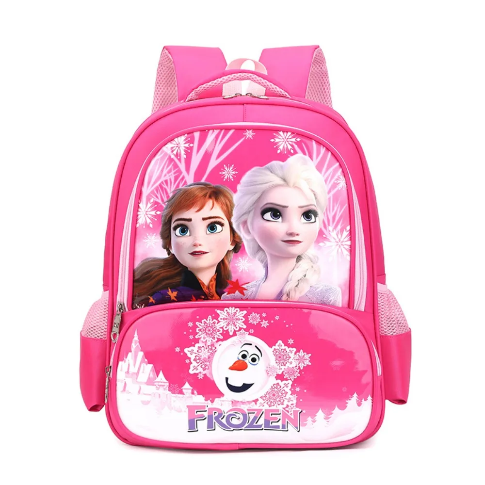 Marvel New Pattern School Backpack Grades 1-5 Reduce Burden Protect The Spine Spider Man Frozen Cartoon Cute Backpack Daily Gift