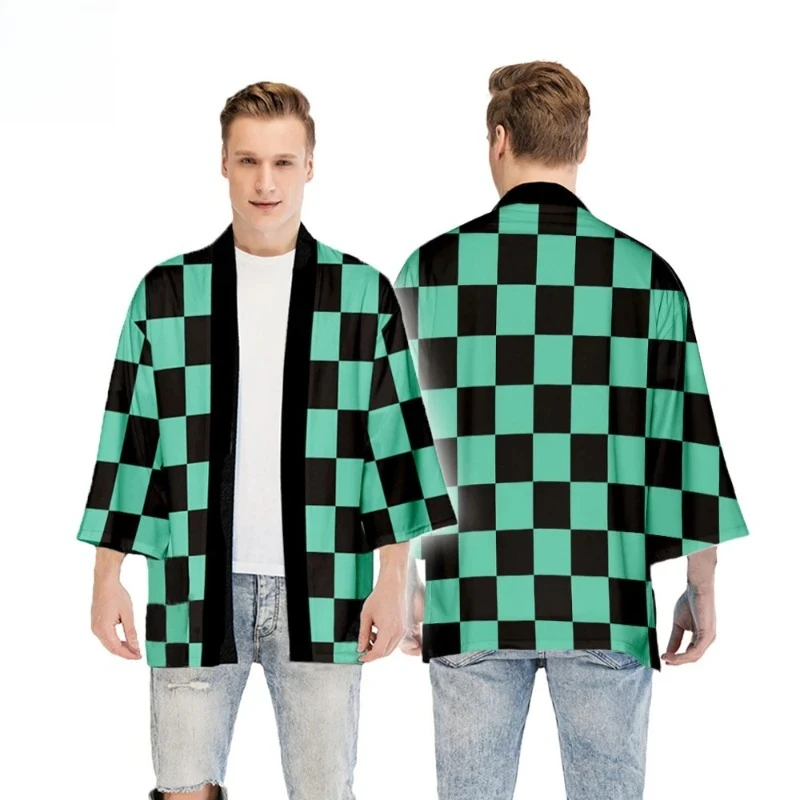 

Anime Pattern Kimono-Style Cosplay Jackets - Multiple Design Options Casual Themed Outerwear for Anime Events & Daily Wear