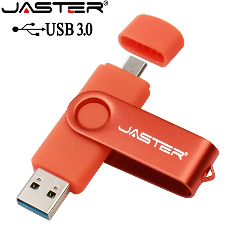 JASTER USB 3.0 OTG USB Flash Drive pendrive for Android Smart Phone 64GB 32GB 16GB 8GB Metal OTG USB memory stick 4GB U disk