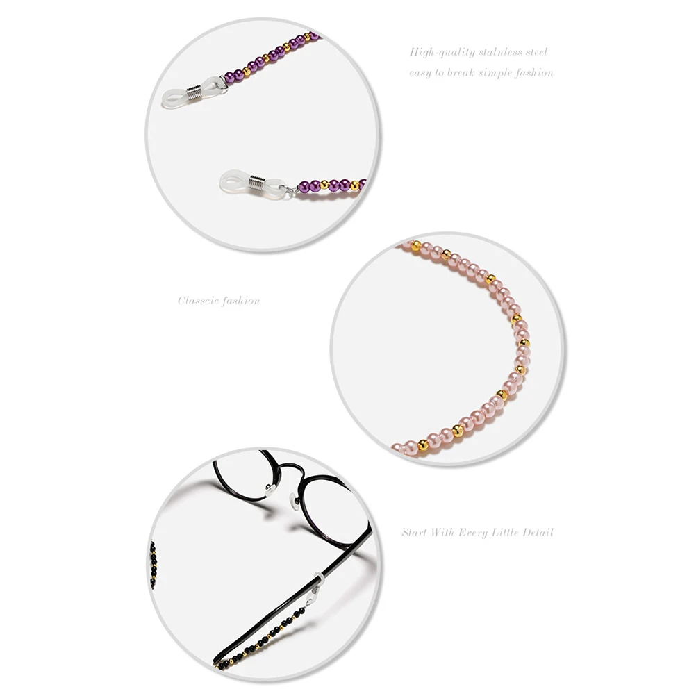 

4 шт., ремешок для очков, модный шнур для очков, цепочки для очков, совместимые белые ремни для держателей вокруг шеи