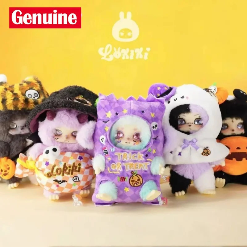 

Оригинальная серия Lokiki «Кошелек или жизнь» на Хэллоуин, слепая коробка, милая виниловая плюшевая подвеска, фигурки куклы, загадочная коробка, модные игрушки, подарок