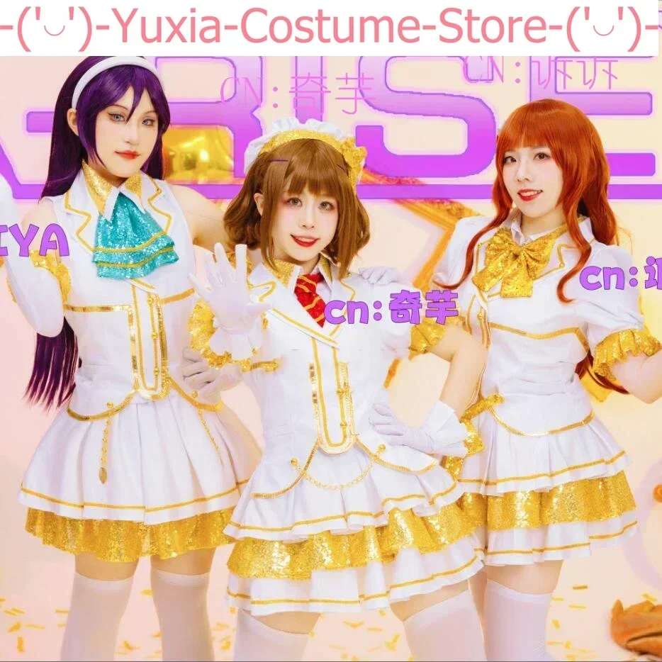 Anime Lovelive! A-RISE Kira Tsubasa/Yuki Anju/Todo Erena Sweet Lovely SJ Uniform Cosplay Costume Halloween Party Outfit