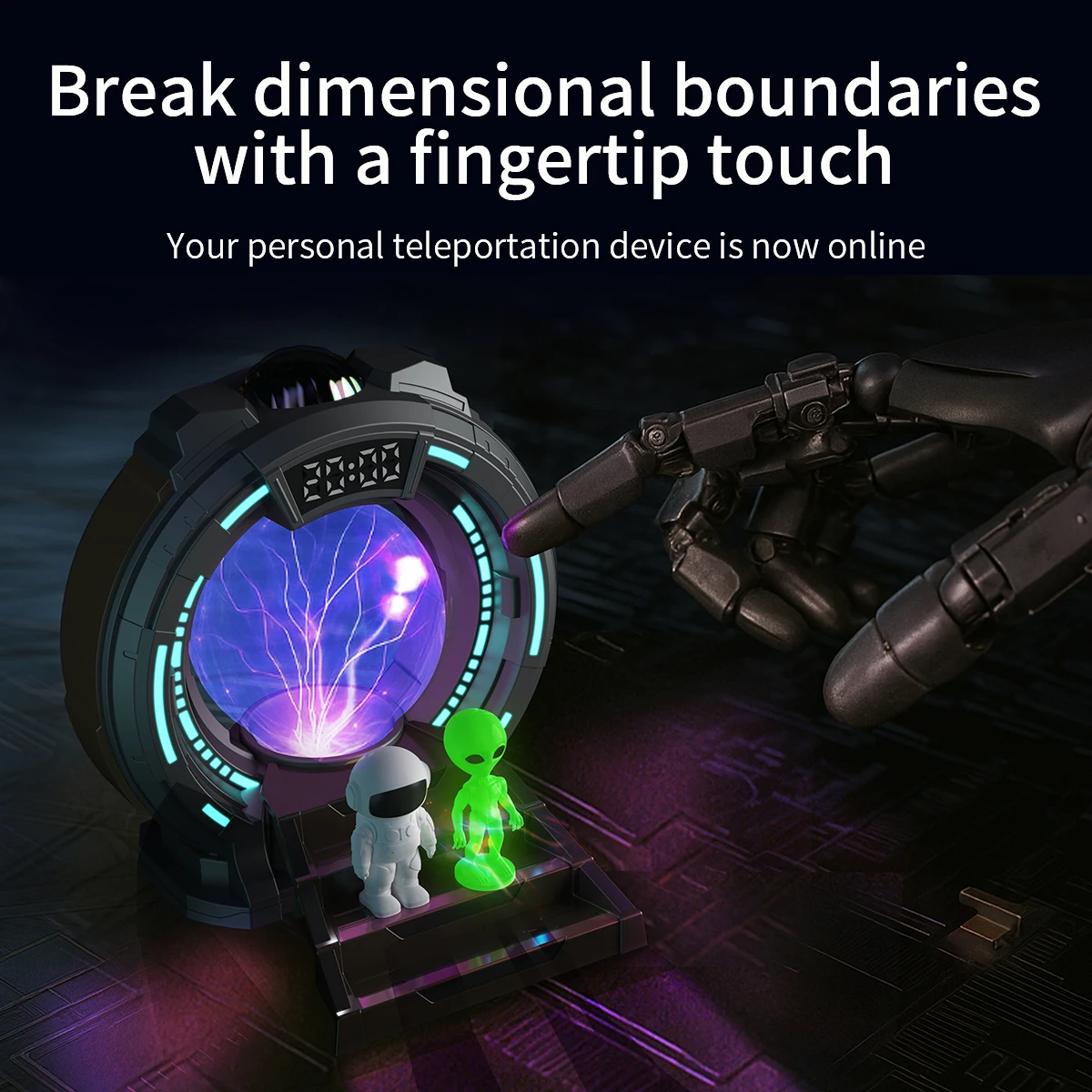 Stargate Bionic Alien Mood Night Light Galaxy Starry Projector Lamp with with Timer & Bluetooth Speaker for Home Decor Kid Gifts