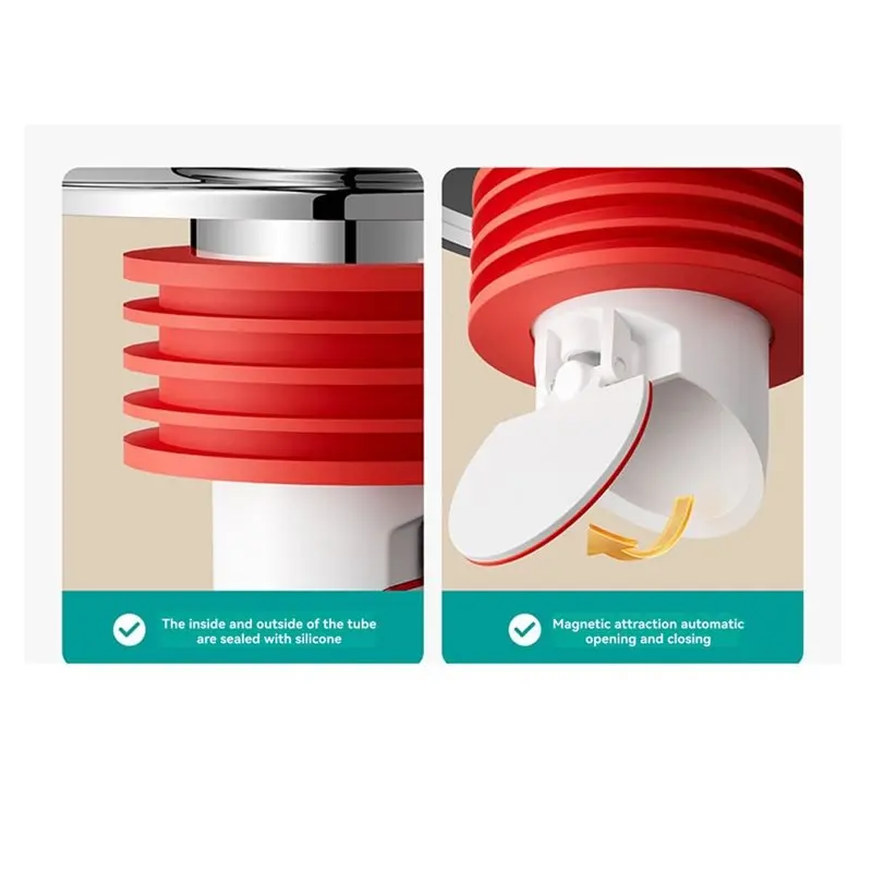 

3-Way Floor Drain Water Distributor for Washing Machine & Dryer Downpipe - Anti-Odor Overflow Connector