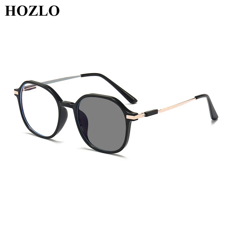 

Women Photochromic Hyperopia Sunglasses Men Polygon Shield Farsighted Eyeglasses Travel Drive Fishing Reading Dark Glasses 0~+4