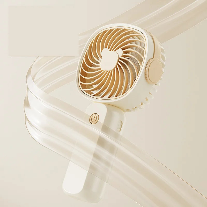 Mini Ventilador Portátil Portátil USB Recarregável, Mini Desktop Air Cooler, Refrigeração Externa, Ventilador de Ventilação, Ventilador de Mão de Viagem
