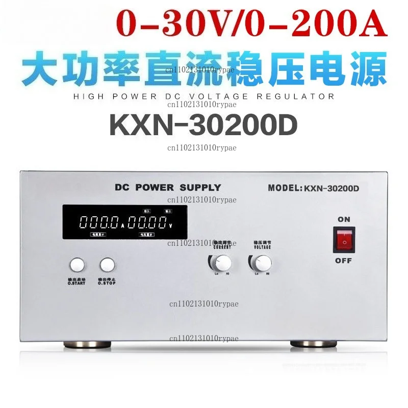 High‑Power DC Adjustable Aging Electroplating Constant‑Current Power Supply 30V 200A