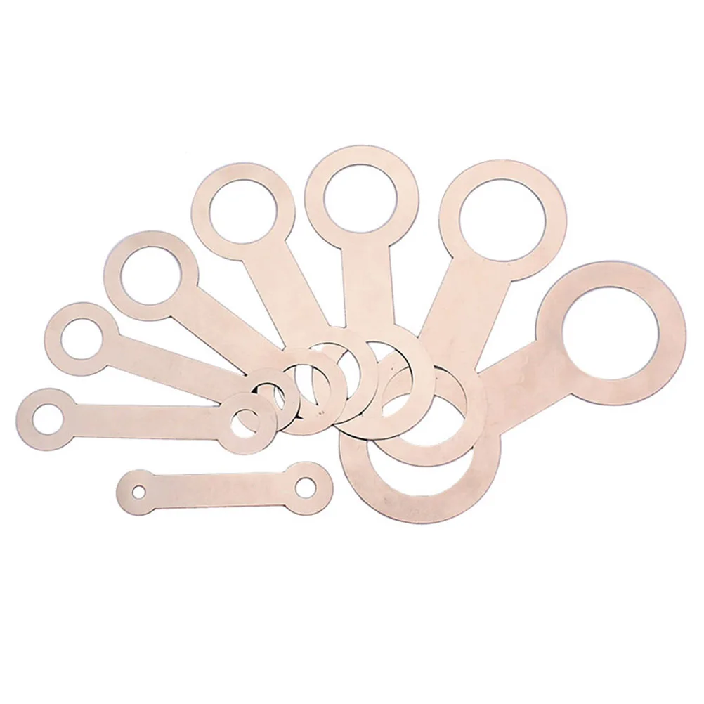 

8pcs Saxophone Leveling Tool 8 Sizes Pad Rings for Sax Flute Clarinet Easy Install Durable Material Instrument Pads Repair