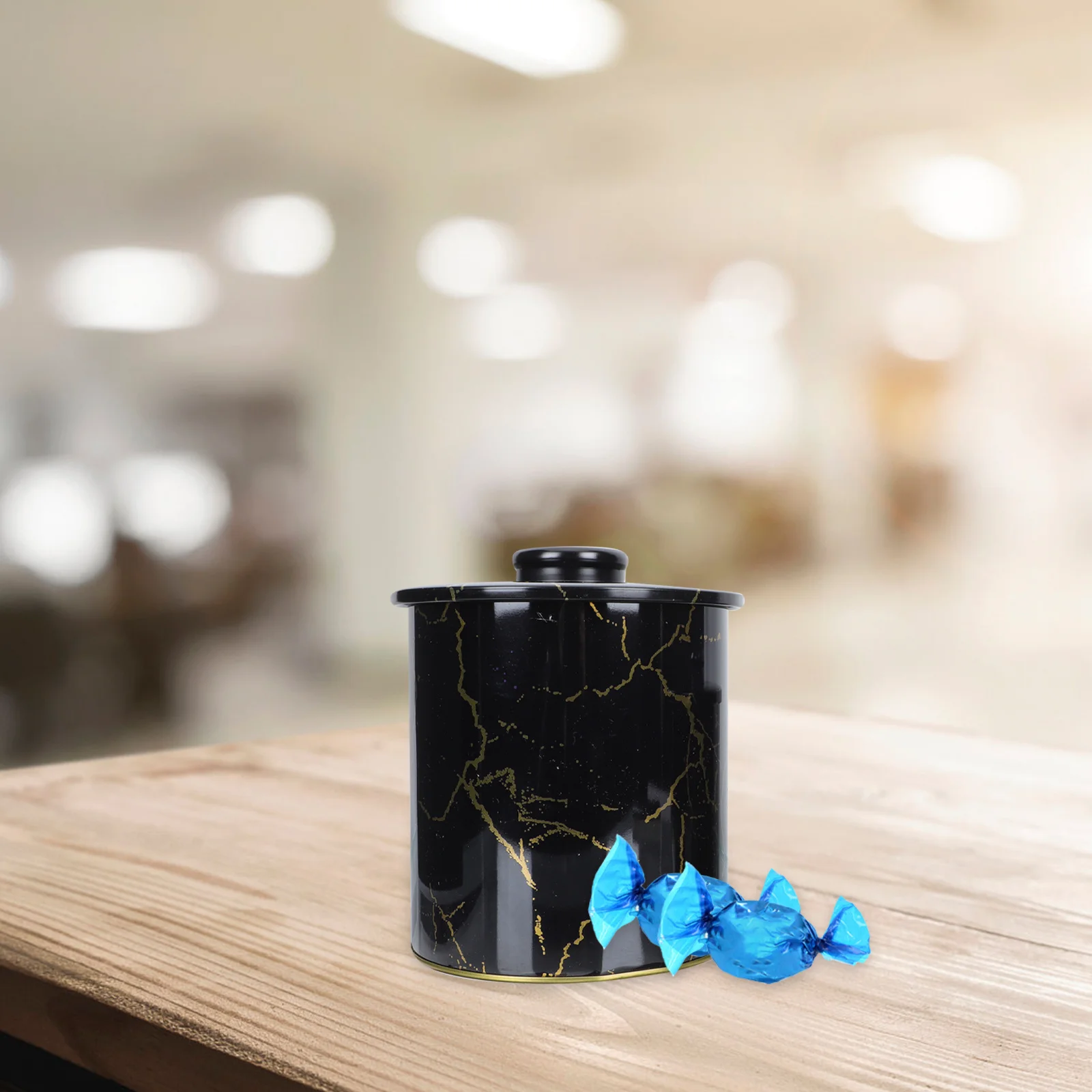 

2Pcs Tinplate Candy Container Biscuit Holder Nordic Style Festival Storage Box Decorative Gift Packaging Party Supplies Tea Can